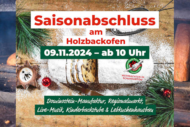 Herzlich Willkommen zum Saisonabschluss am Holzbackofen in Schwante 2024!
