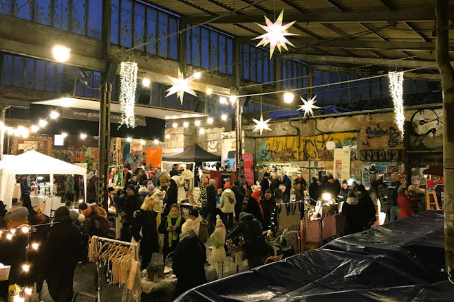 Impressionen vom Weihnachtsmarkt auf der Feinkost in Leipzig