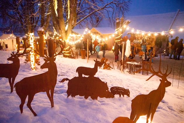 Impressionen vom Weihnachtsmarkt auf Schloß Guteneck